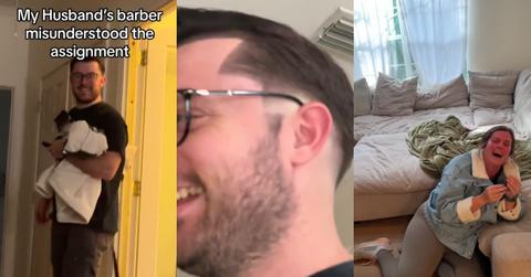 Wife Can’t Stop Laughing over Husband’s Barbershop Fail