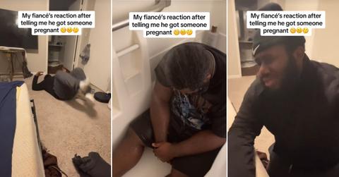 A man cheated on his fiancée and had a meltdown