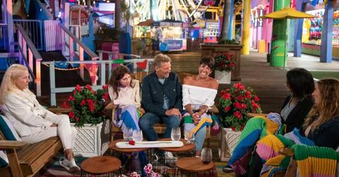 Gerry on a group date with four women at the Santa Monica Pier