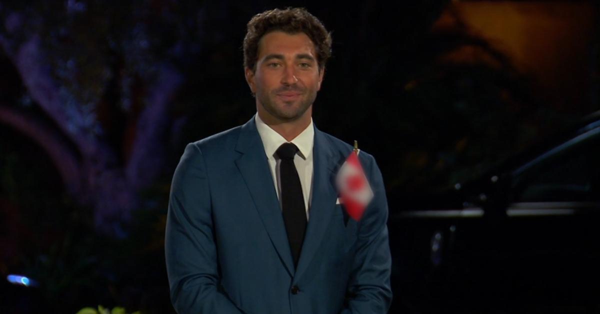 'The Bachelor' blurred out the Canadian flag in Season 28 leading man Joey Graziadei's suit jacket pocket.