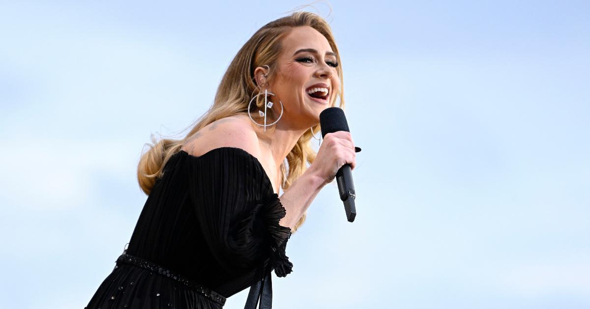 Adele performing in July 2022.