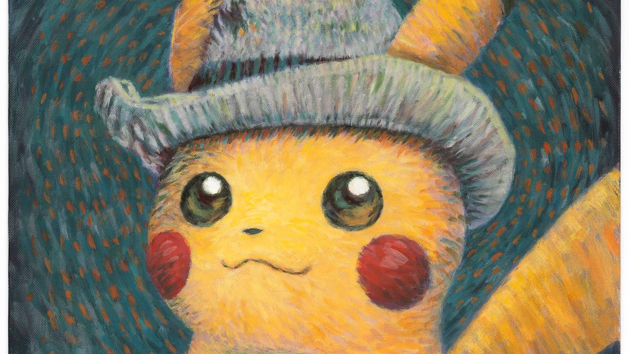 A Van Gohn-inspired Pikachu from the 'Pokémon' franchise.