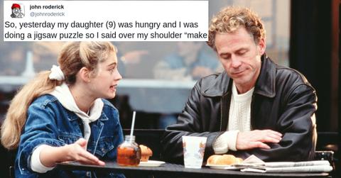 dad daughter can opener cover