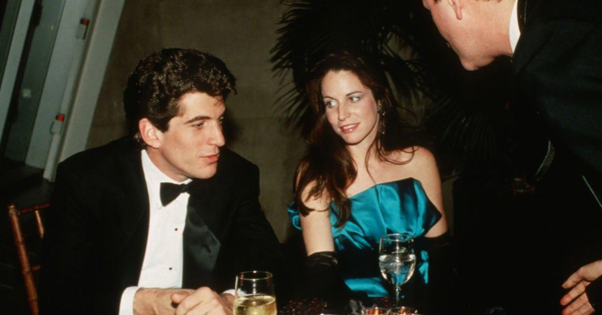 JFK Jr and Christina Haag dressed up for dinner in New York City