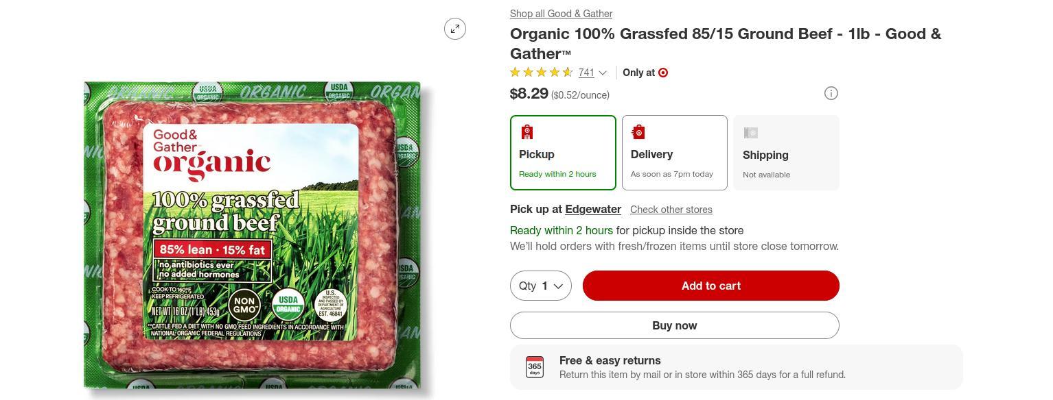 target ground beef
