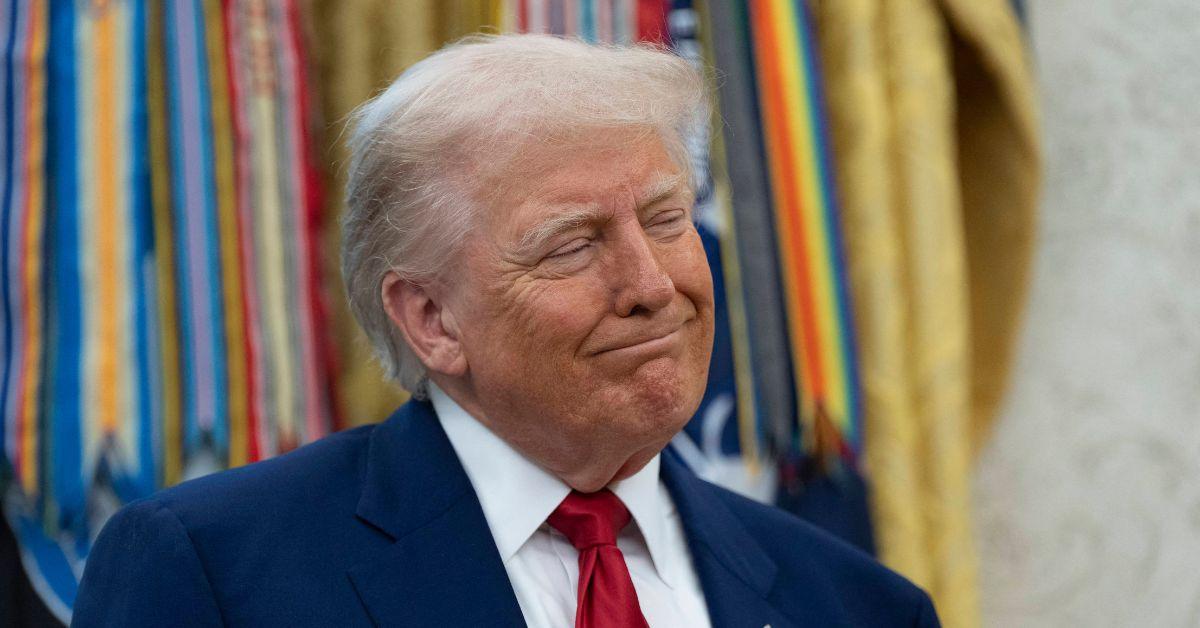 Donald Trump in the Oval Office.