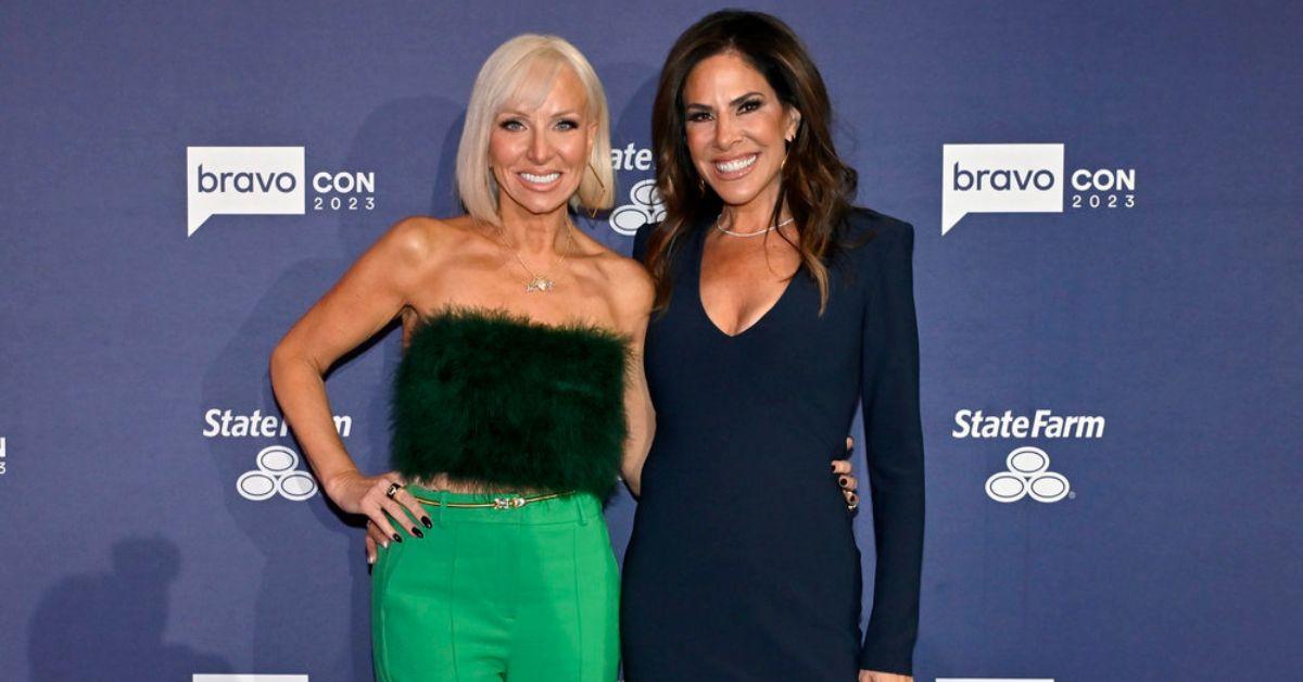 Margaret Josephs and Jenn Fessler posing together for photo on Bravo red carpet