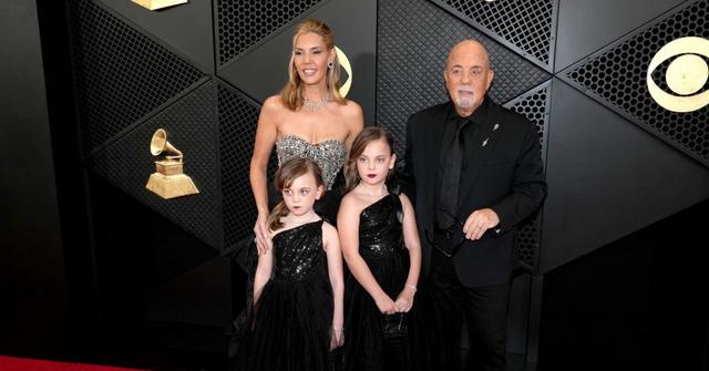 Billy Joel with his wife Alexis and his two youngest daughters