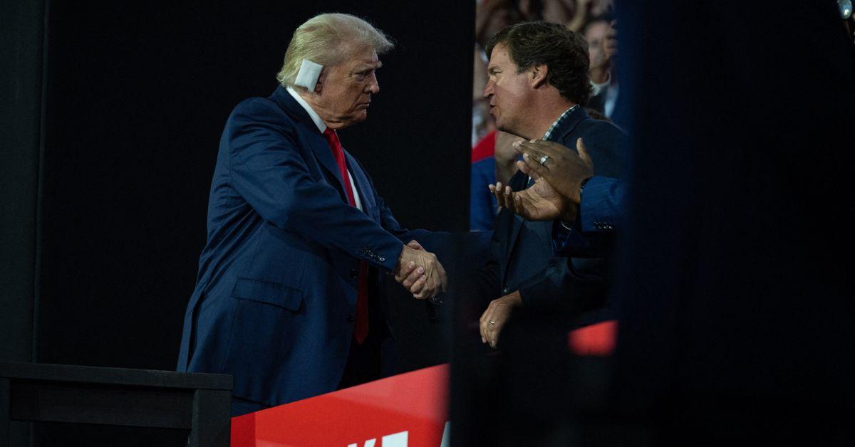President Donald Trump and Tucker Carlson