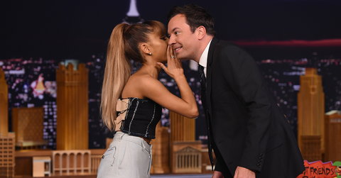 Ariana Grande and Jimmy Fallon