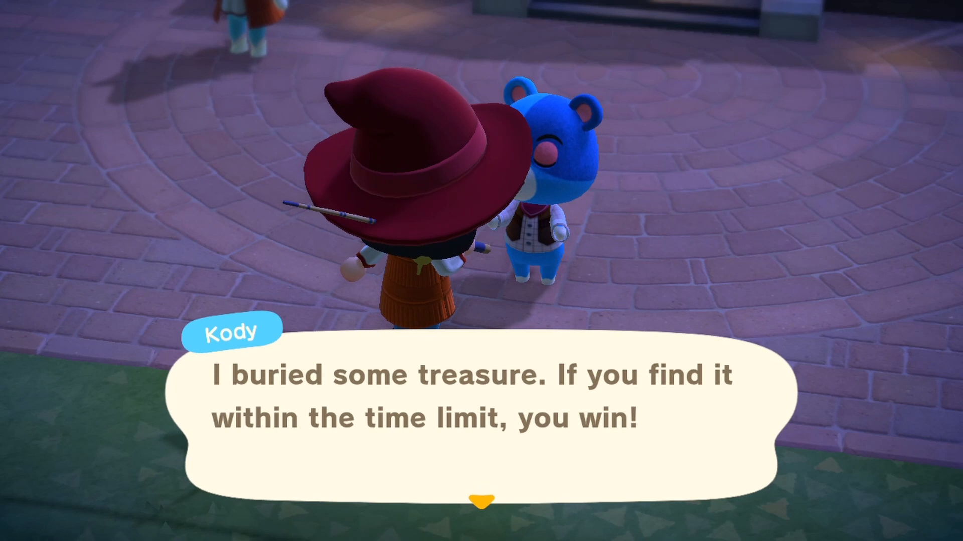 treasure hunt mini game in animal crossing new horizons   screenshot