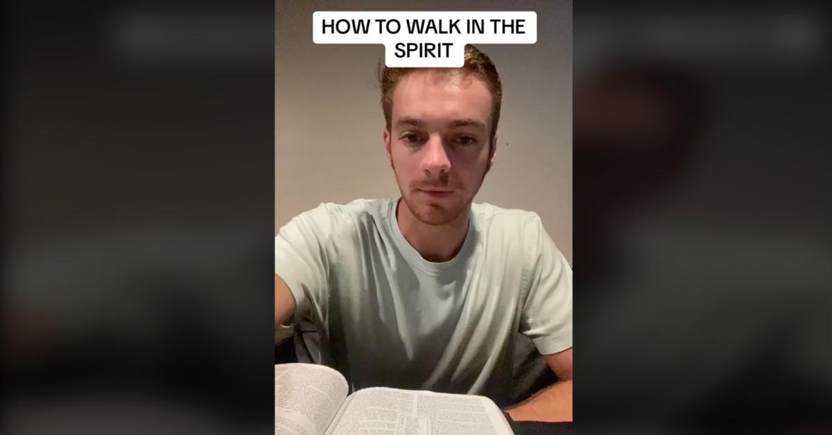 TikToker explains how to "walk in the spirit"