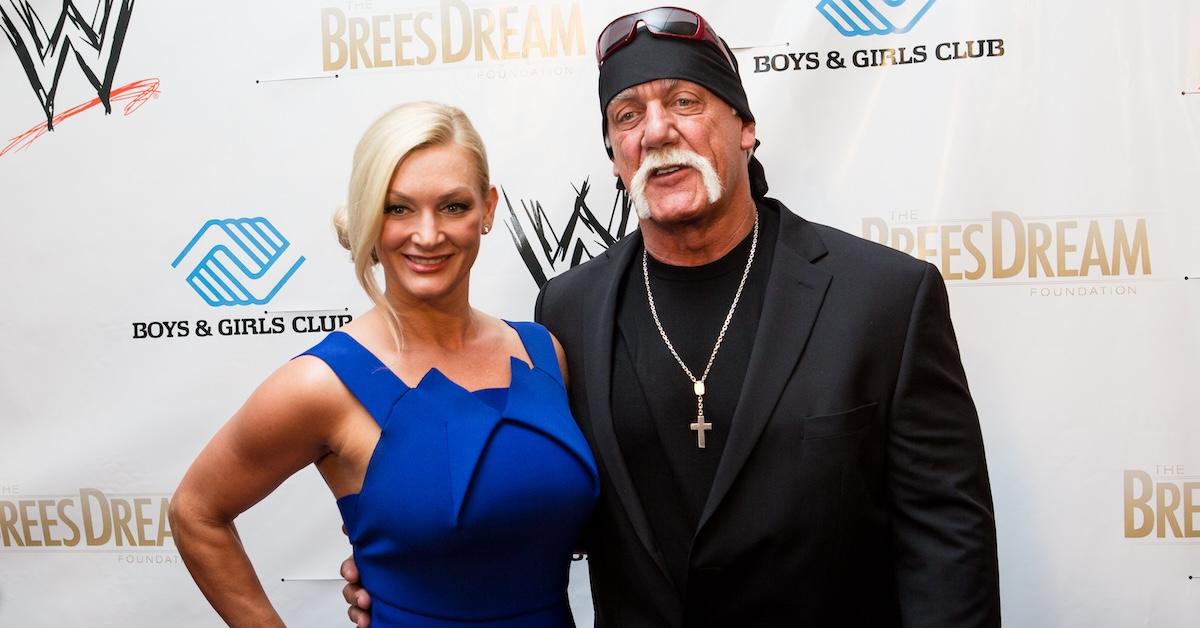 Hulk Hogan and Jennifer McDaniel at WWE's 2014 SuperStars For Kids