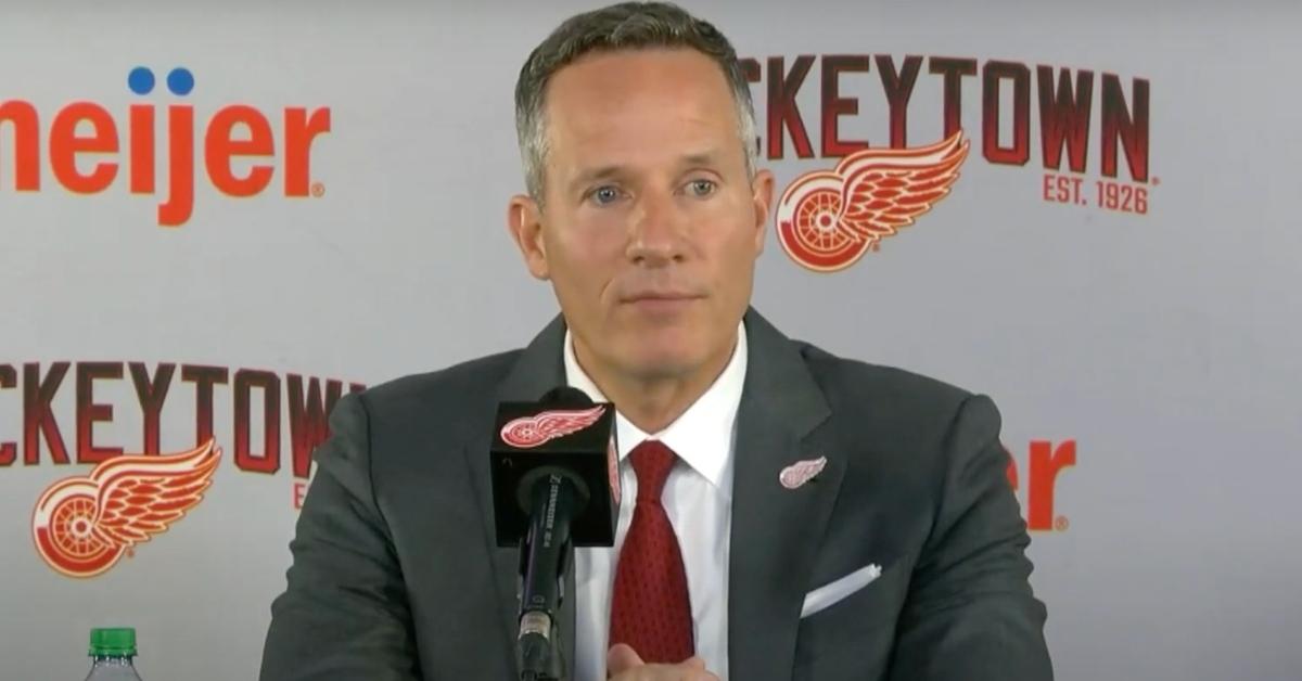 Chris Ilitch during a press conference