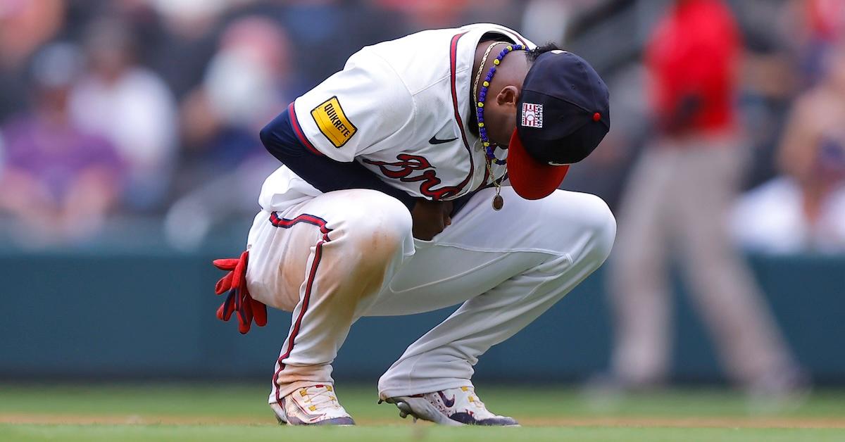 Ozzie Albies keels over after wrist injury in Braves game against Cardinals