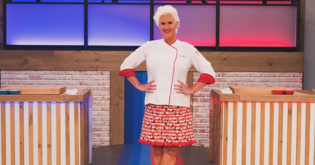 Anne Burrell on the Worst Cooks in America set