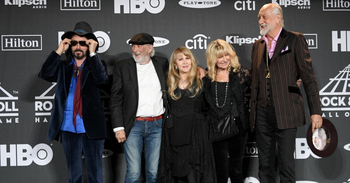 Fleetwood Mac at the Rock N' Roll Hall of Fame induction for Stevie Nicks. SOURCE: GETTY IMAGES