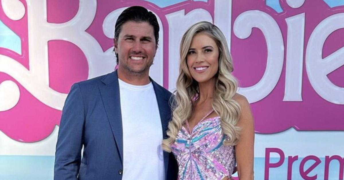 Josh Hall and Christina Haack at the Los Angeles premiere of 'Barbie' in July 2023.