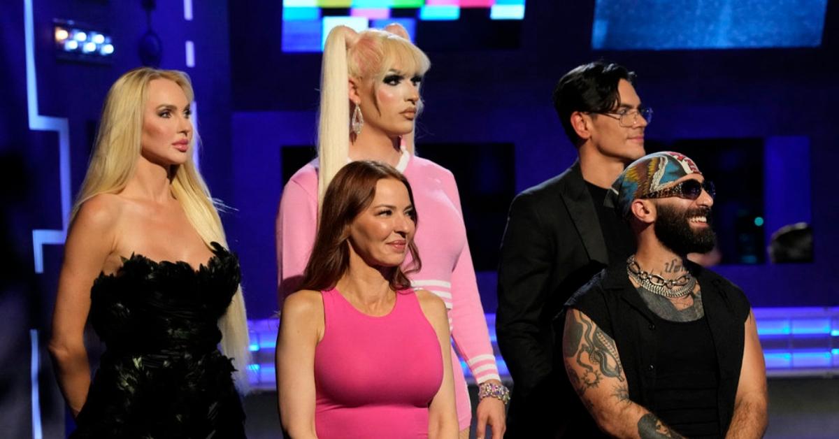 (l-r): Christine Quinn, Drita D’Avanzo, Plane Jane, Tyson Apostol, Paul Abrahamian on 'House of Villains'