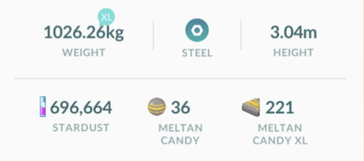 Xl Candy in 'Pokémon GO'