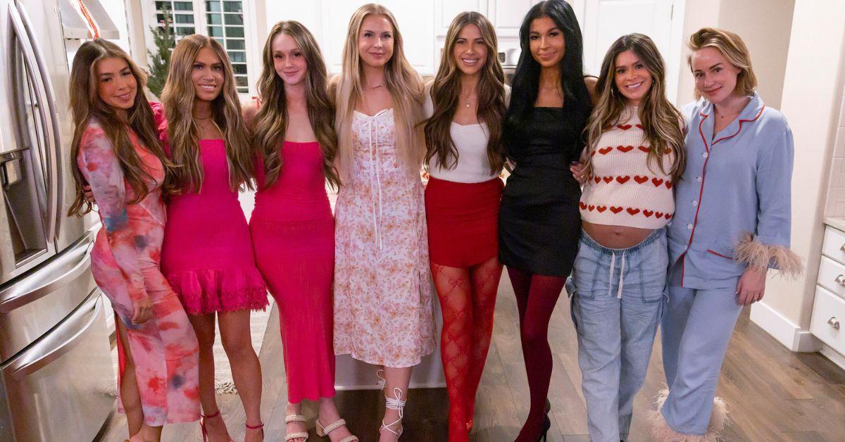 'Secret Lives of Mormon Wives' cast pose for a photo during their Galentine's party