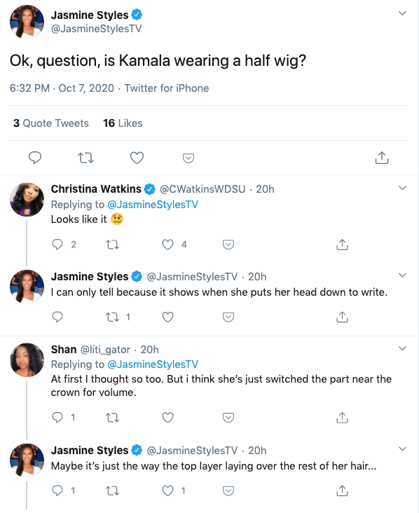 Does Kamala Harris Wear a Wig Twitter Can t Seem to Agree on the