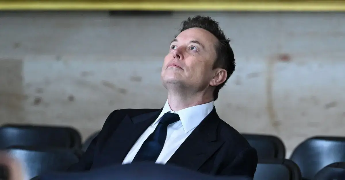 Elon Musk during the inaugeration