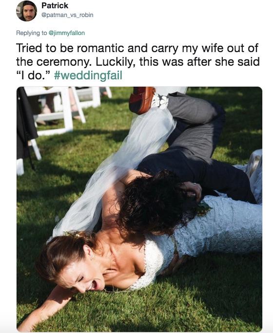 wedding fails