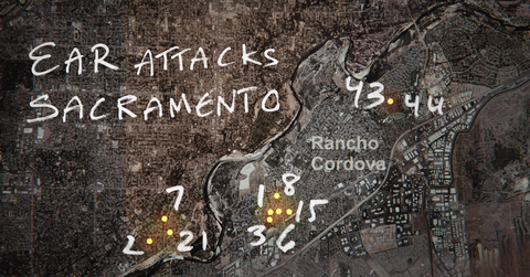 golden state killer victims map