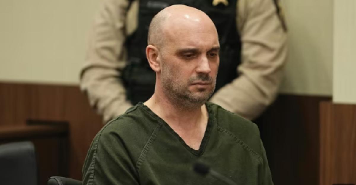 Sean Higgins during a court hearing after the accident.