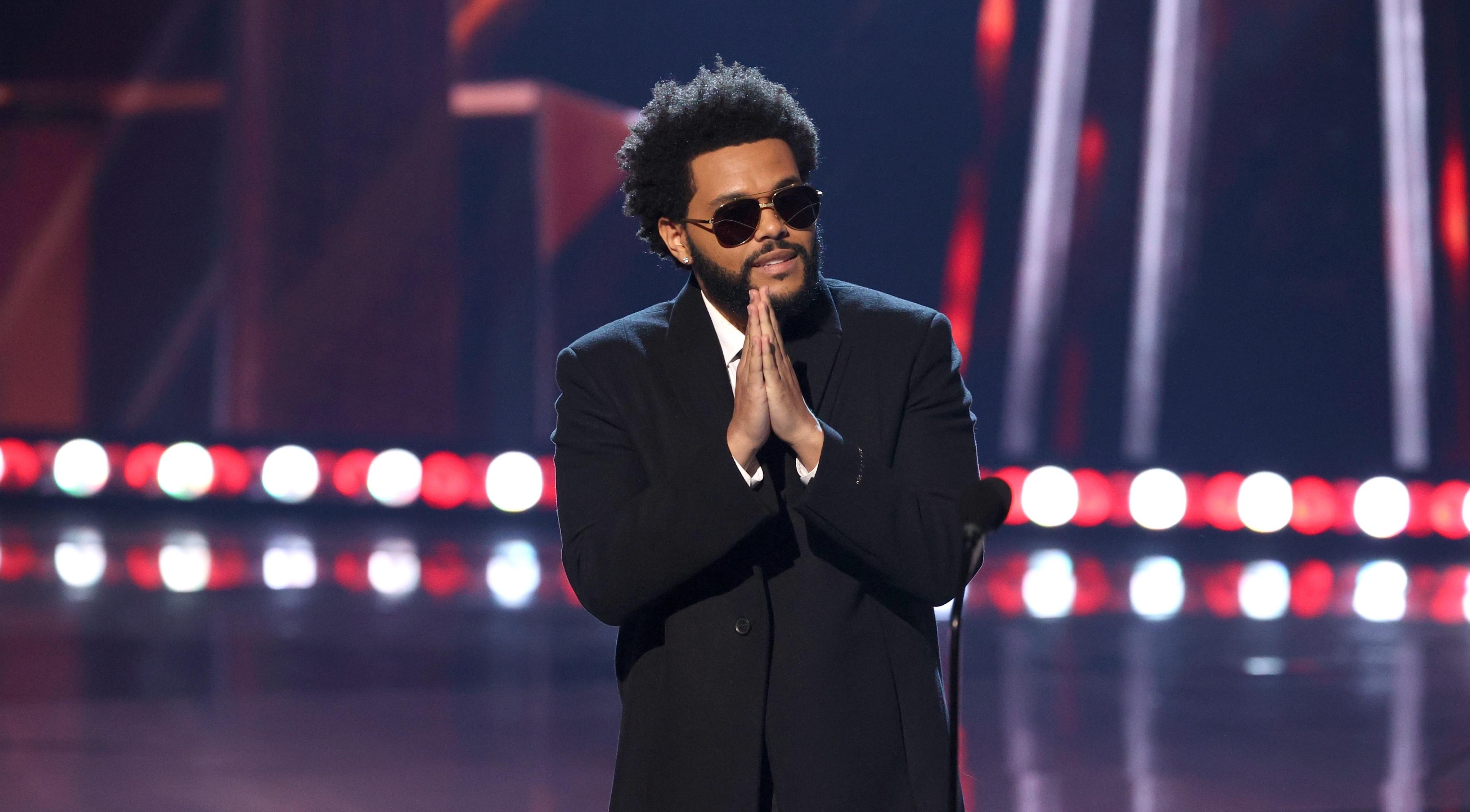 Canadian singer The Weeknd.