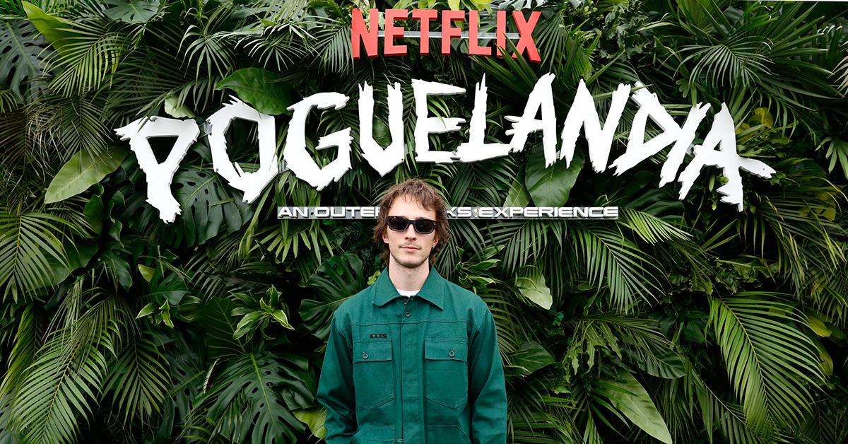 Drew Starkey at Poguelandia, a Netflix experience. 