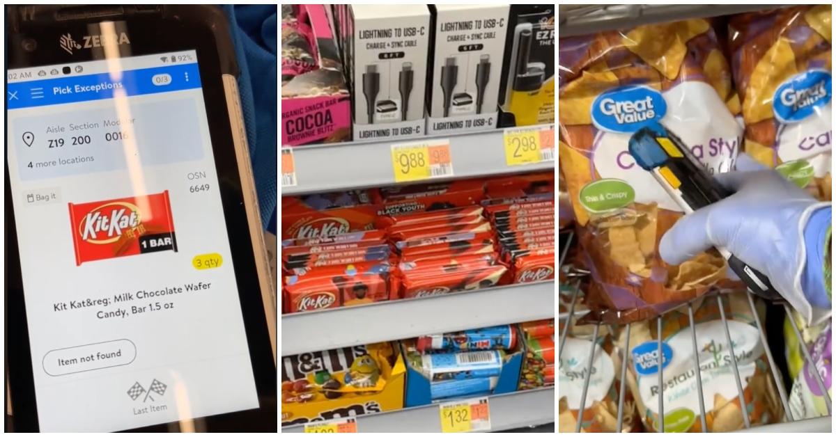 A Walmart employee's job is to find items that were incorrectly marked as "out of stock"