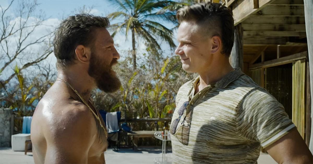 Conor McGregor and Billy Magnuson in 'Roadhouse.' 