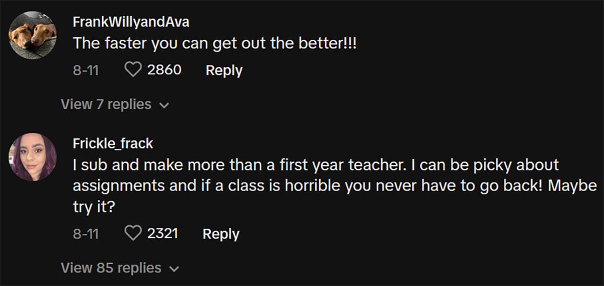 Comments on viral video of a teacher explaining why he's quitting on his first day.