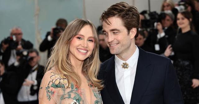 Suki Waterhouse and Robert Pattinson at the Met Gala in 2023