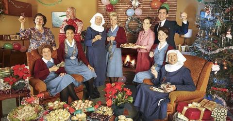 'Call the Midwife' cast during Christmas special