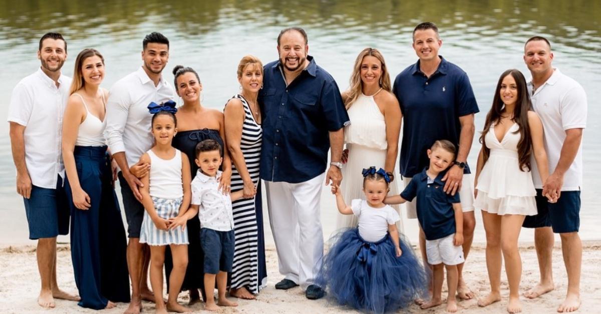 Danielle Cabral with her family, including her brother, Tommy DiPietro, and his wife Gabby.