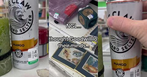 Goodwill Shopper Finds “Custom” White Claw Can for Sale