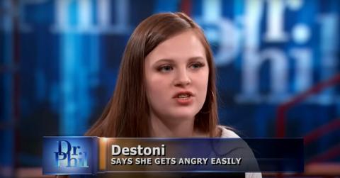 Destoni during her appearance on 'Dr. Phil'