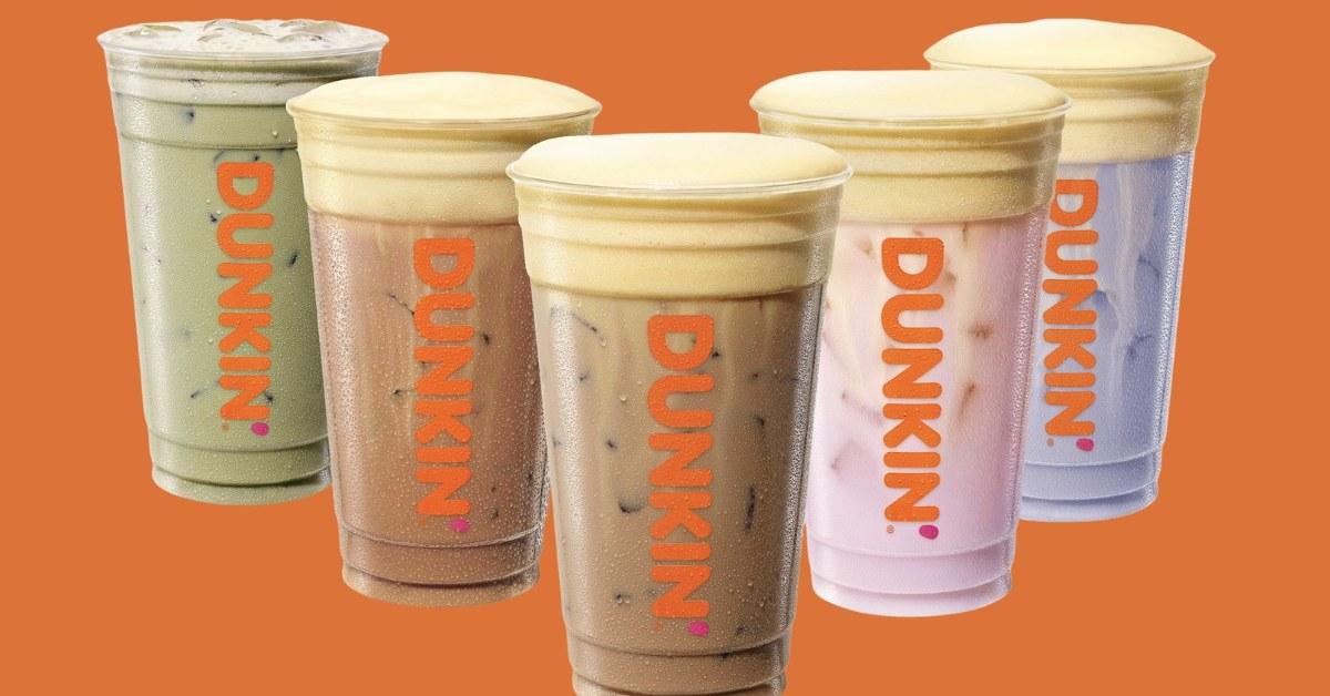 Dunkin's banana-inspired drinks.