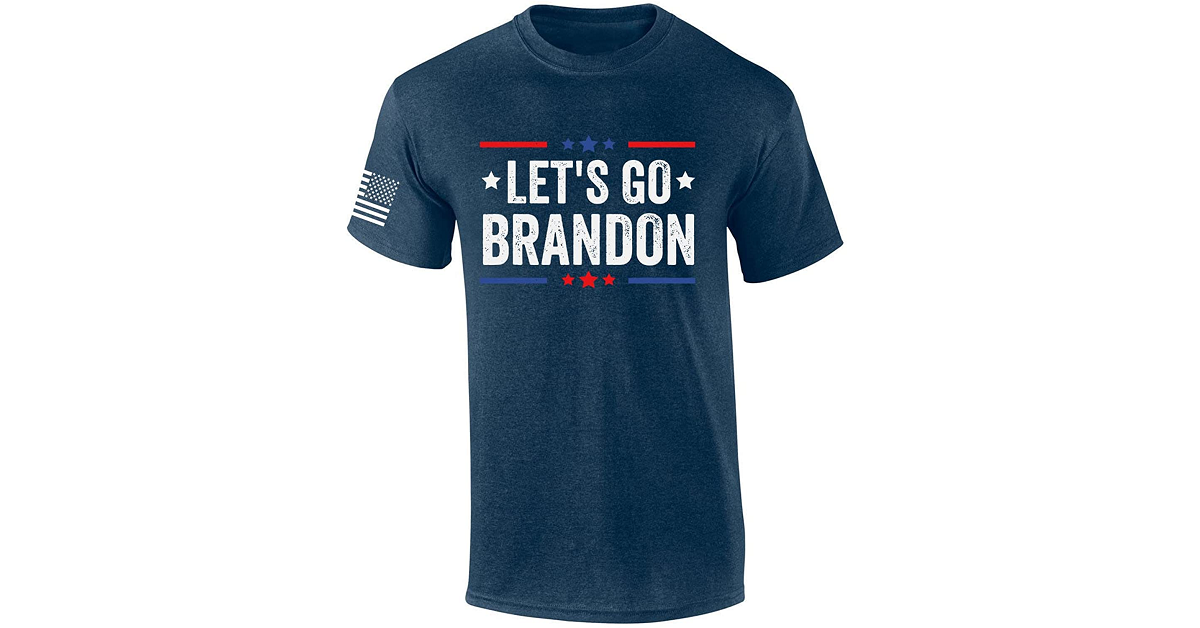 Red White and Blue Let's Go Brandon Sticker