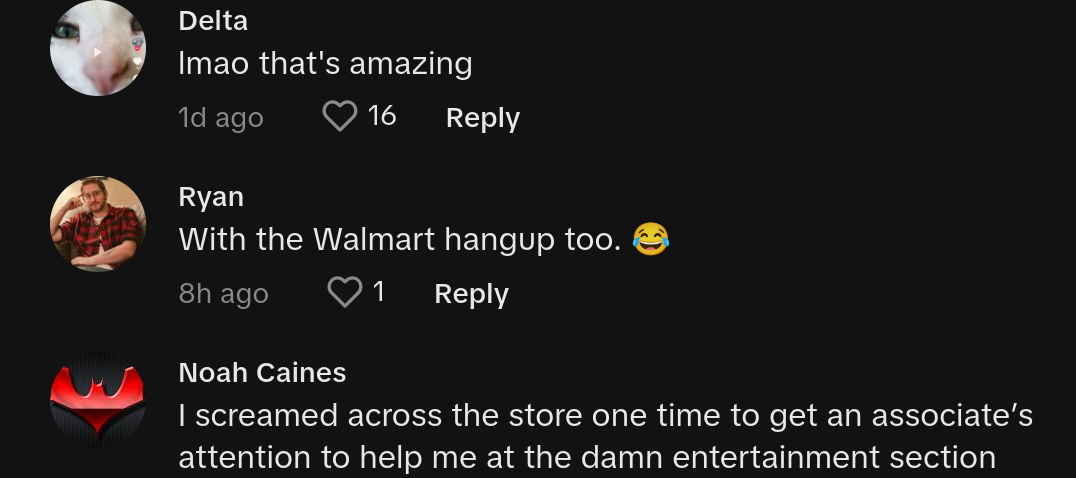 walmart customer uses loudspeaker