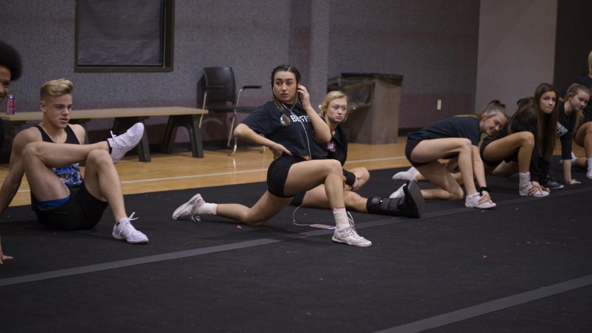 The Navarro College Cheer team