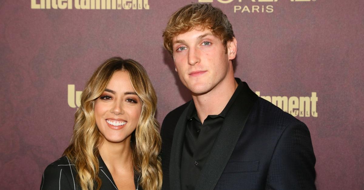 Chloe Bennet (L) and Logan Paul in 2018