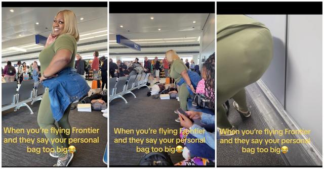 people avoiding paying for carryon bag