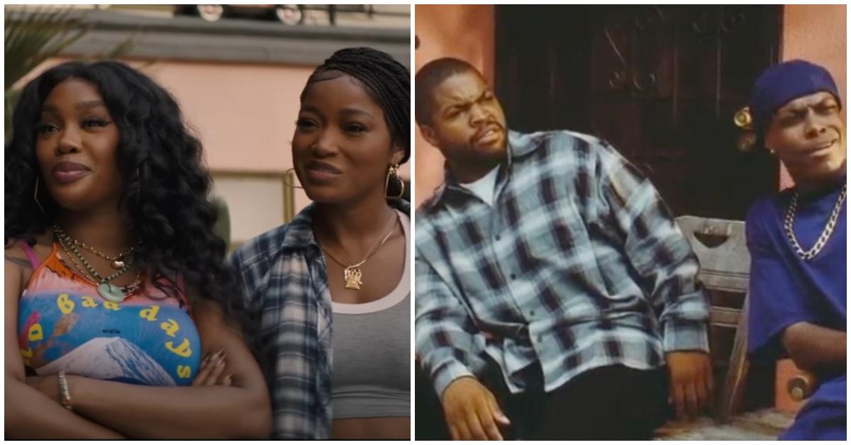 SZA and Keke Palmer on 'One of Them Days'; Ice Cube and Chris Tucker on 'Friday.'