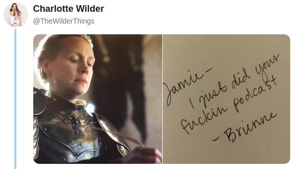 brienne jaime writes