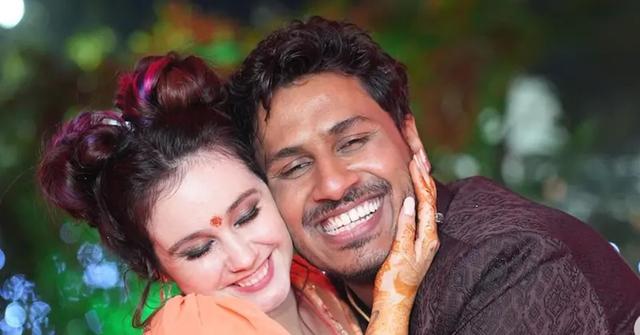 Kimberly and TJ during their wedding celebrations