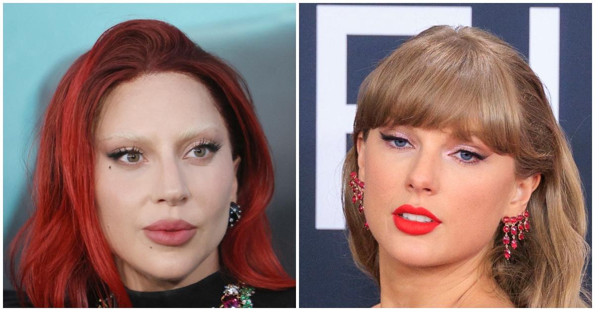 (l-r): Lady Gaga and Taylor Swift